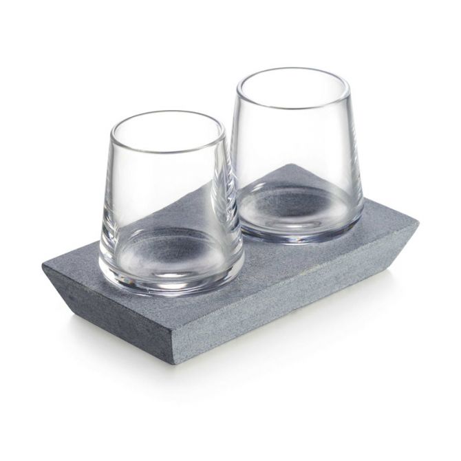 Simon Pearce Decanter & Glass Set